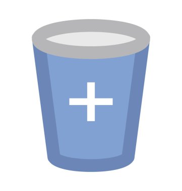 Sağlıklı içecek kalın vektör simgesi