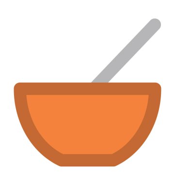 Harç ve havaneli kalın vektör simgesi