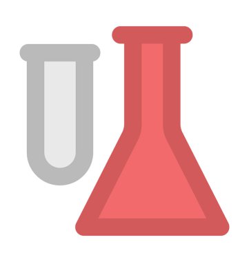 Test tüpleri kalın vektör simgesi