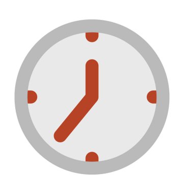 saat koyu vektör simgesi