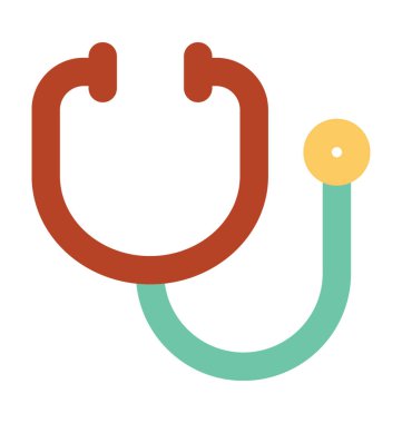 Stetoskop kalın vektör simgesi