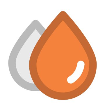 Damla kalın vektör simgesi