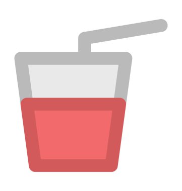 Meşrubat kalın vektör simgesi