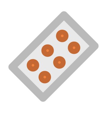 Ağrı kesici kalın vektör simgesi