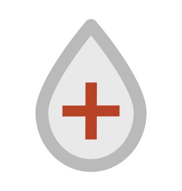 Kan yardım kalın vektör simgesi