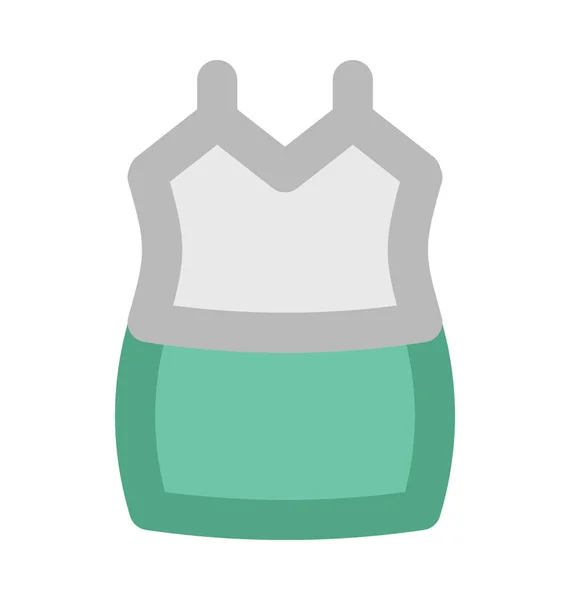 Mini Kleid Fett Vektor Symbol — Stockvektor