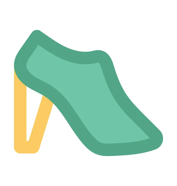 Mulheres Ankle Boot Bold Vector Ícone — Vetor de Stock