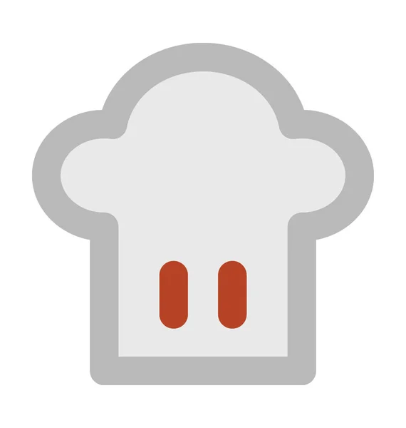 Chapeau Chef Icône Vectorielle Audacieuse — Image vectorielle