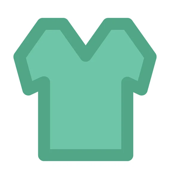 Tee Shirt Bold Vector Icon — Stock Vector