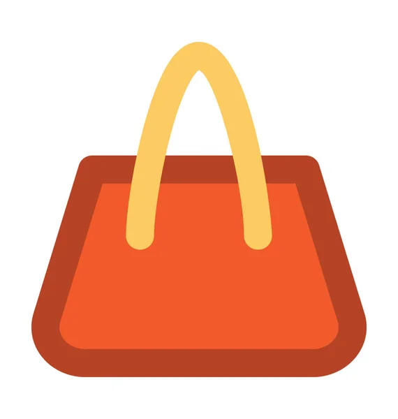 Handtasche Fettes Vektor Symbol — Stockvektor