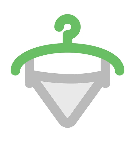 Ladies Undergarment Bold Vector Icon — Stock Vector