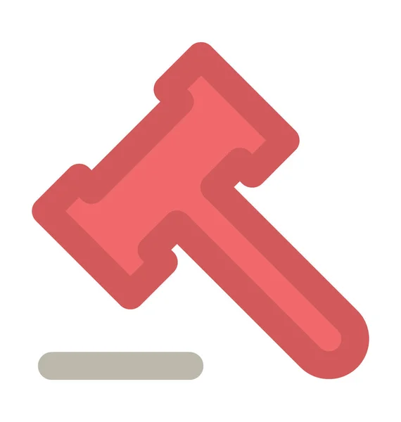 Gavel Bold Vector Icon — Stock Vector