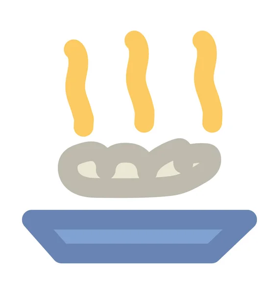 Hot Food Merész Vector Icon — Stock Vector