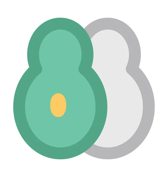 Icône Vectorielle Audacieuse Papaye — Image vectorielle