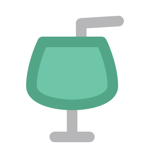 Cocktail Bold Vector Icon — Stock Vector