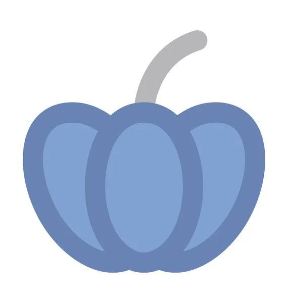 Icône Vectorielle Audacieuse Citrouille — Image vectorielle