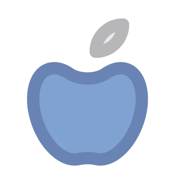 Icono Vector Audaz Apple — Vector de stock