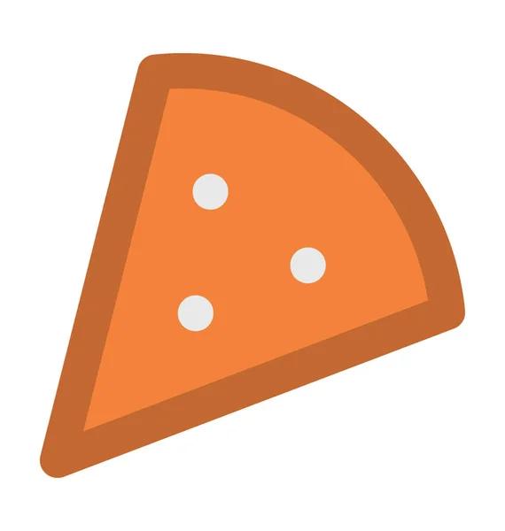 Pizza Díl Odvážné Vektorové Ikony — Stockový vektor