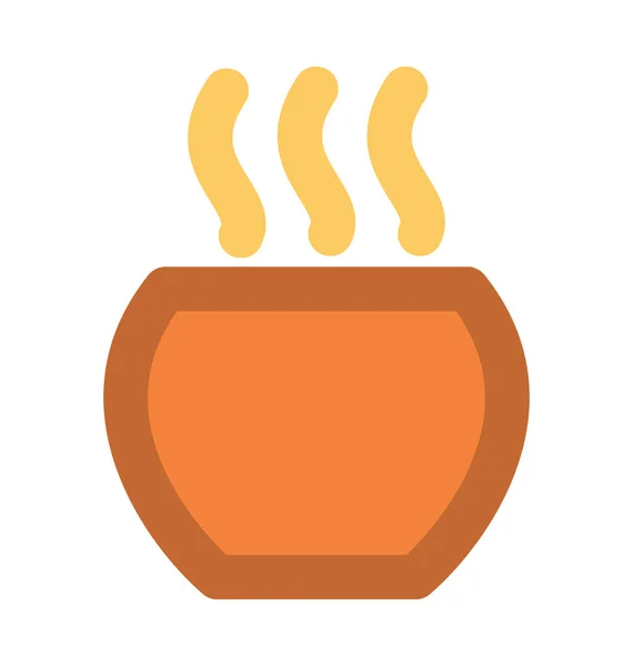 Hot Soup Bold Vector Icon — Stock Vector