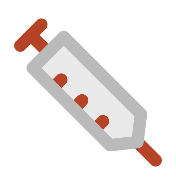 Injekční Stříkačka Tučné Vektorové Ikony — Stockový vektor
