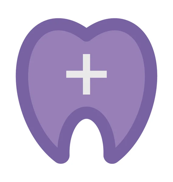 Dental Health Bold Vector Icon — Stock Vector