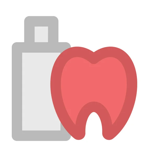 Hygiène Dentaire Icône Vectorielle Audacieuse — Image vectorielle