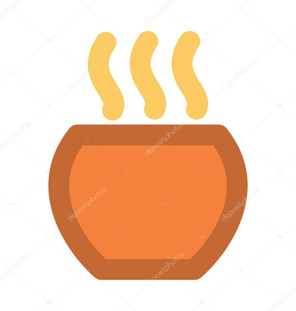 Hot Soup Bold Vector Icon