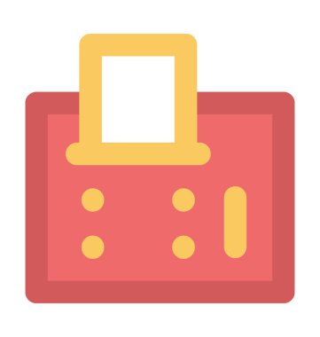 Kalın vektör simge Faks