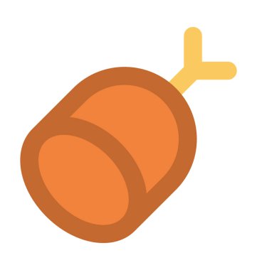 Bacak parçası kalın vektör simgesi