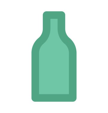 Alkol şişe kalın vektör simgesi
