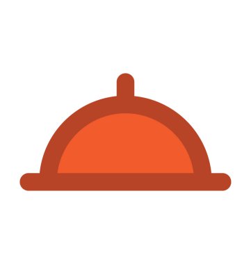 Tabağı kalın vektör simgesi hizmet