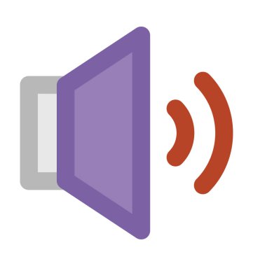 ses kalın vektör simgesi