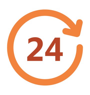 Tam hizmet kalın vektör simgesi