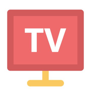 TV kalın vektör simgesi