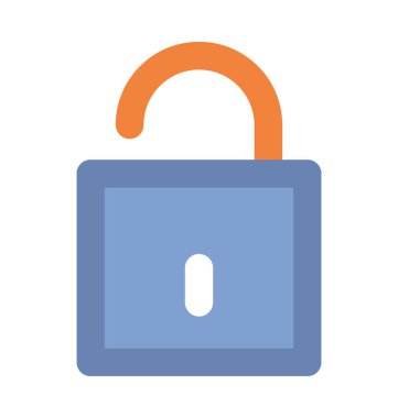 Kalın vektör simgesi kilidini