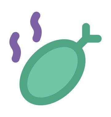 Bacak parçası kalın vektör simgesi