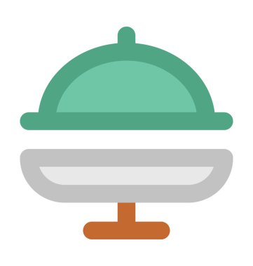 Düğün plakalı kalın vektör simgesi