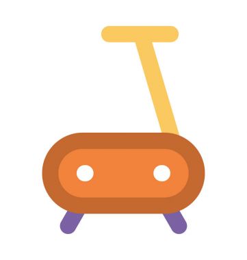 koşu bandı kalın vektör simgesi