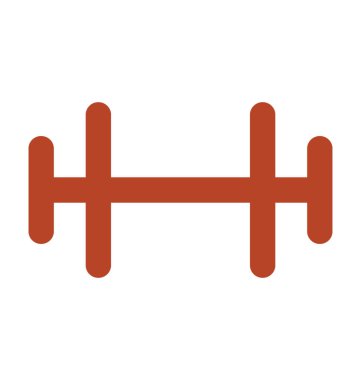 Dumbbell kalın vektör simgesi