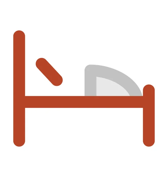 Спальня Жирная Векторная Икона — стоковый вектор