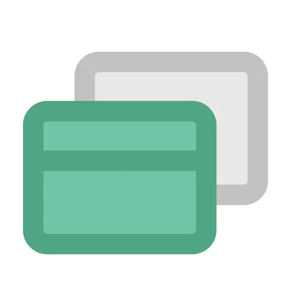 Cartão Crédito Bold Vector Icon — Vetor de Stock