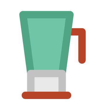 Blender kabı kalın vektör simgesi