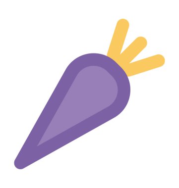 havuç kalın vektör simgesi