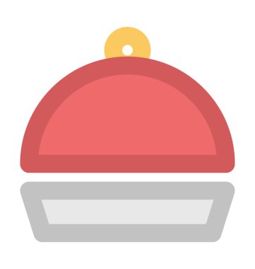 Tabağı kalın vektör simgesi hizmet