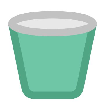 Kova kalın vektör simgesi