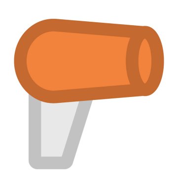 Blowdryer kalın vektör simgesi