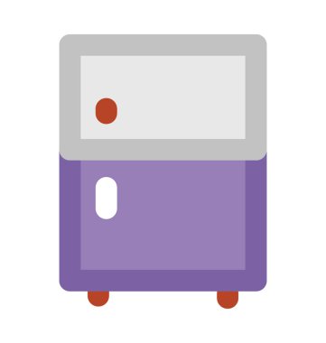 Buzdolabı kalın vektör simgesi