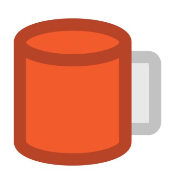 Kupa kalın vektör simgesi