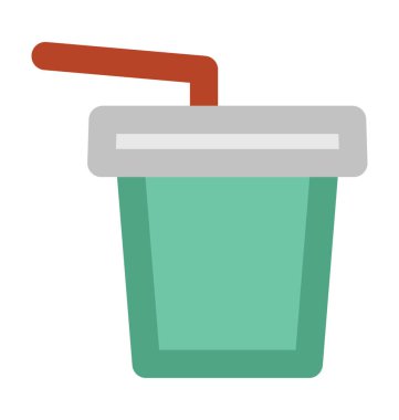 Suyu Kupası kalın vektör simgesi