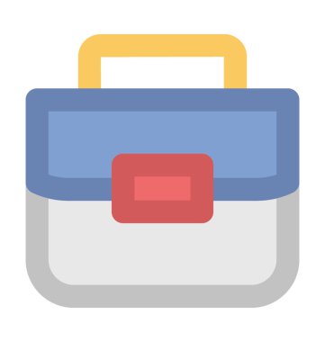 Evrak Çantası'nı kalın vektör simgesi